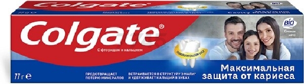 Зубная паста COLGATE Максимальная защита от кариеса Свежая мята 50 мл (4149003) - Фото 6